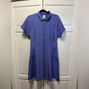 Athleta Fairway Dress Size Medium Tall Color Purple